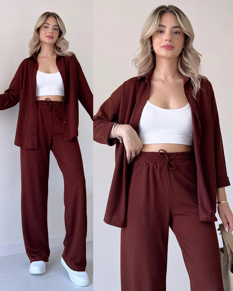 Front Button Two Piece Co-Ord Set