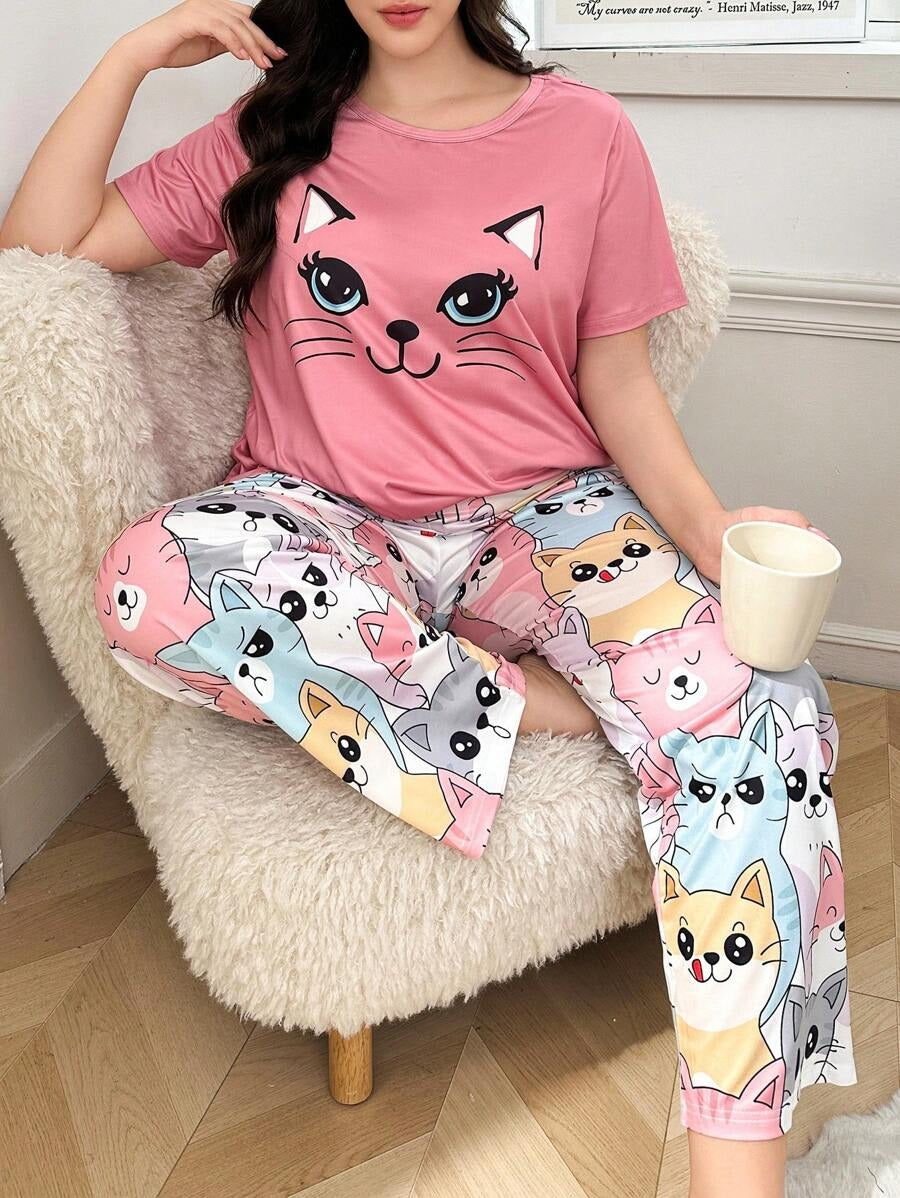 Sweet Dreams Kitty PJ Set