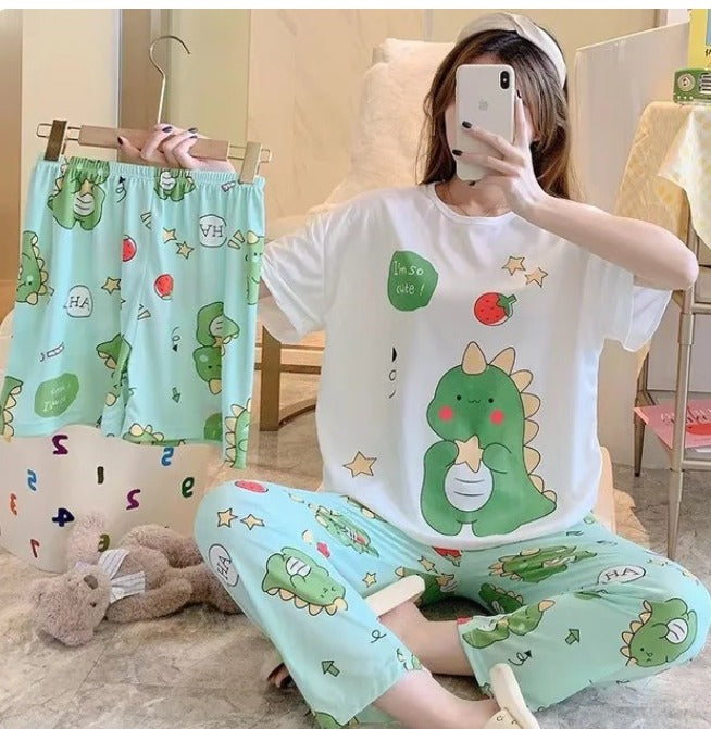 Star Dinasour 3 piece nightwear