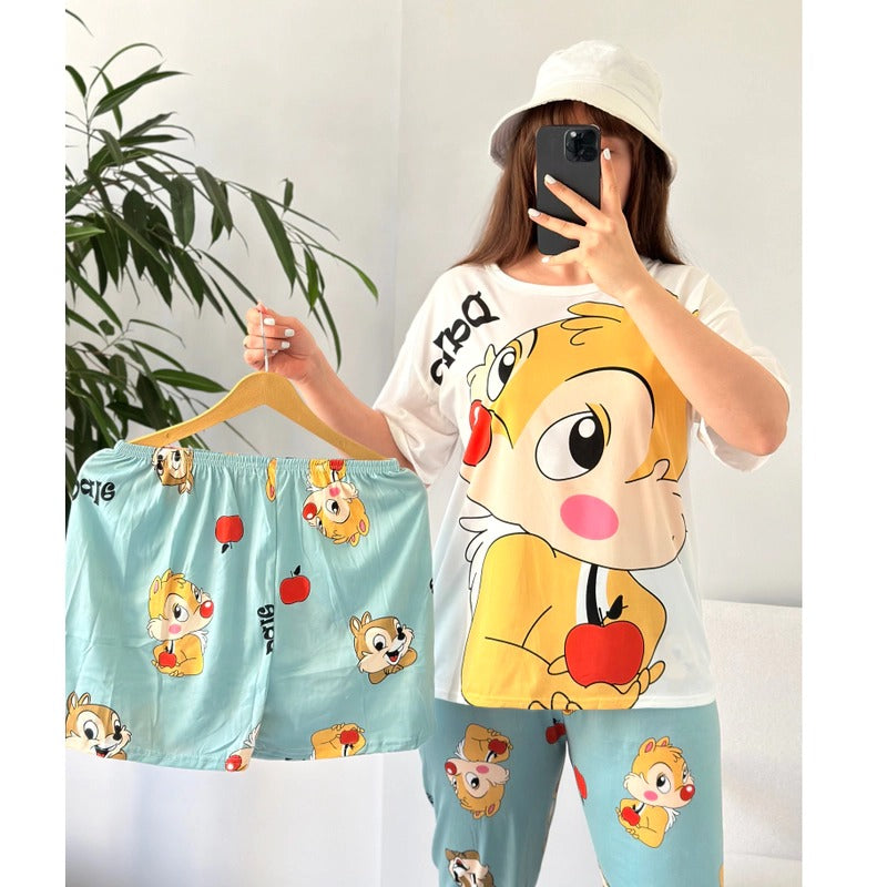 Chip N Dale 3 piece nightwear