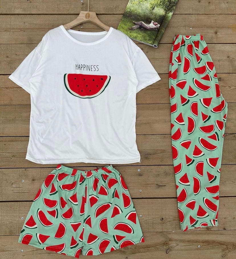 Happiness Watermelon 3 piece nightwear