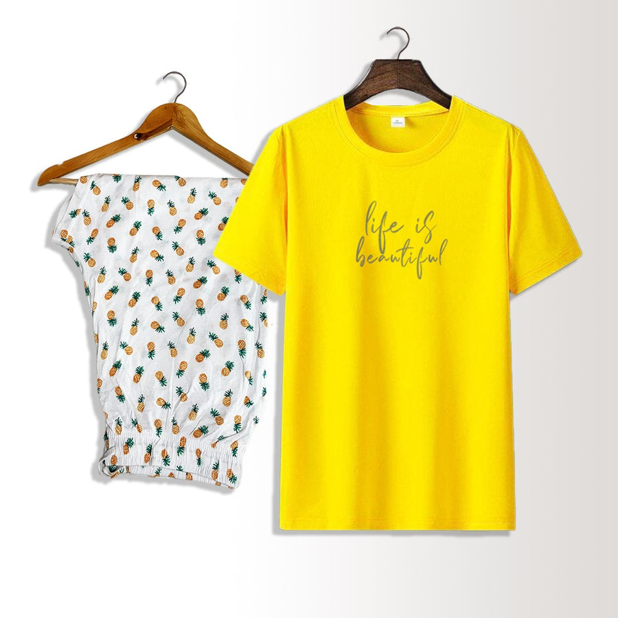 Pineapple Printed Nightwear