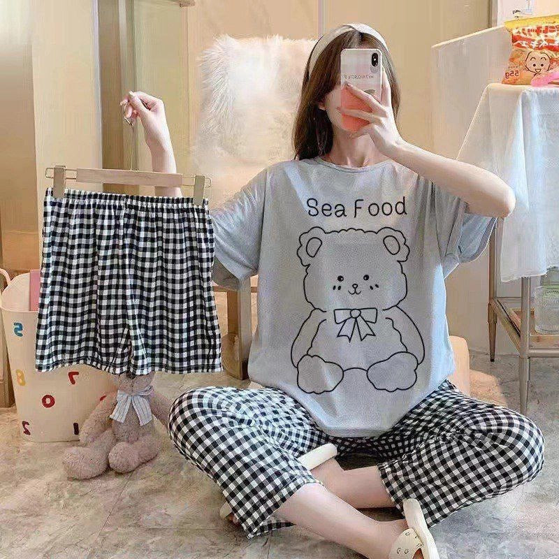 Sea Food Bear 3 piece nightwear