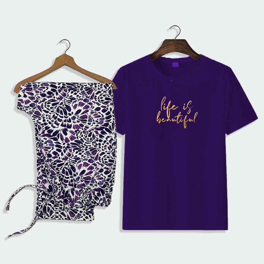 Life is Beautiful Purple Nightwear