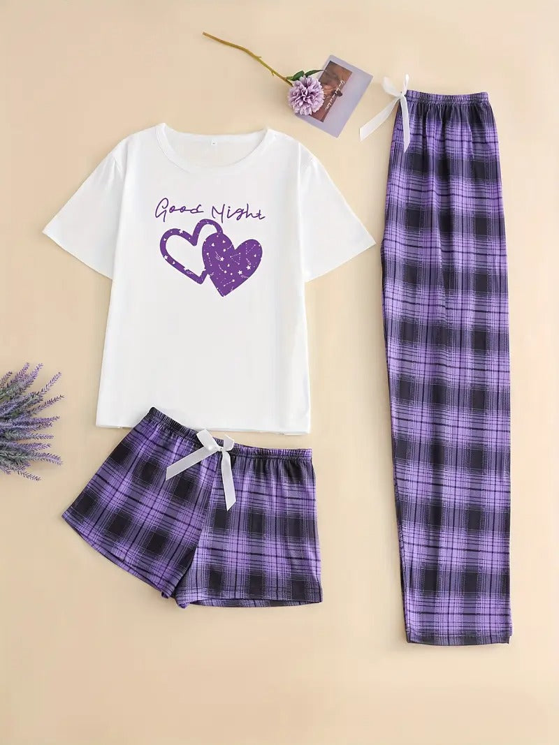 Cozy Valentine's Set 3 Piece Nightwear