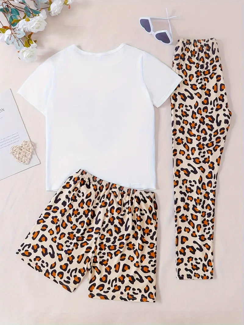 Leopard Love 3 Piece Nightwear