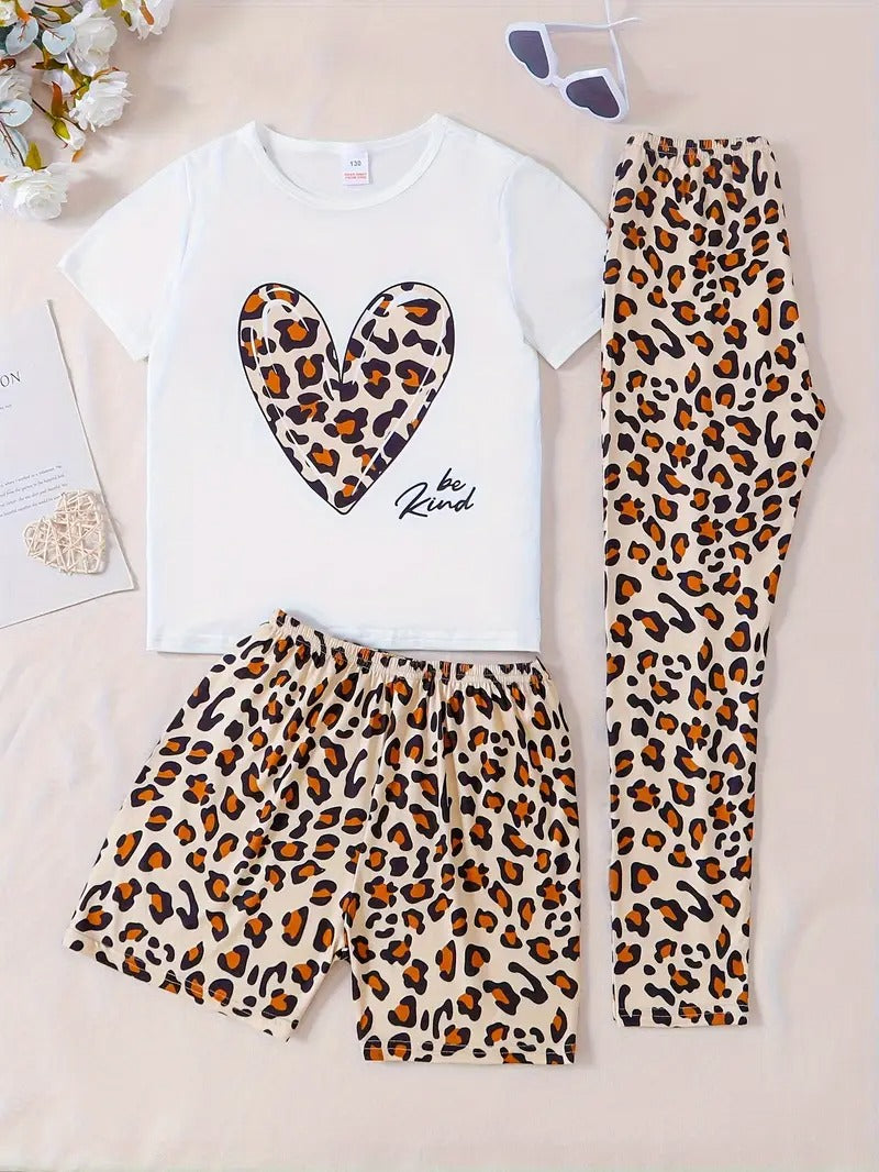 Leopard Love 3 Piece Nightwear