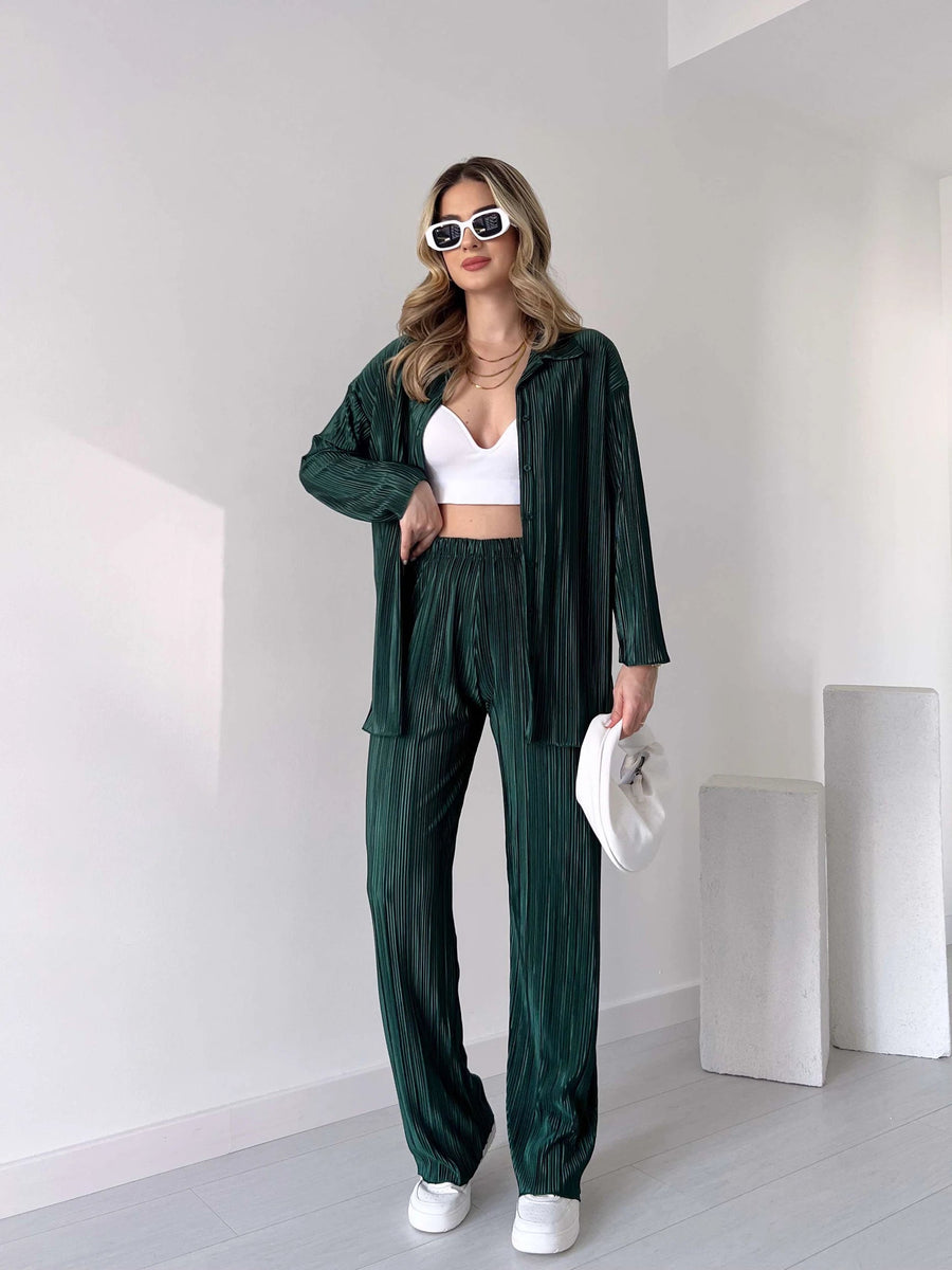 Pleated Two Piece Co-Ord Set